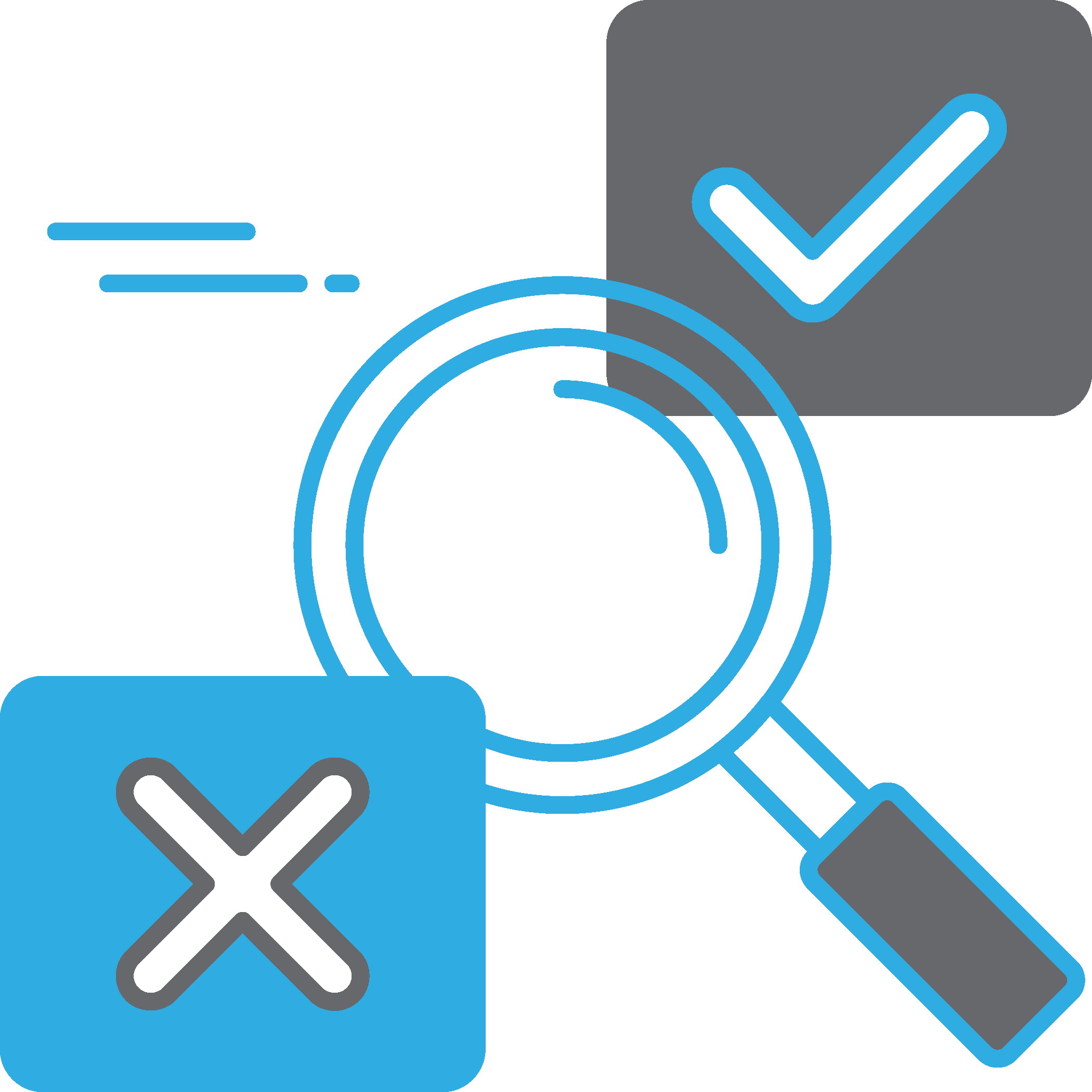 magnifying glass illustrating investment research